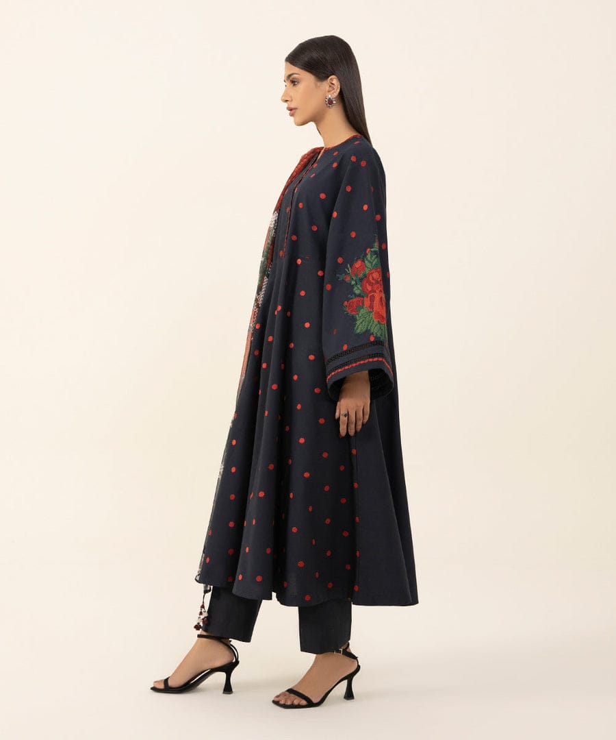 _WINTER'S COLLECTION_  DHANAK 3PC EMBROIDERED*