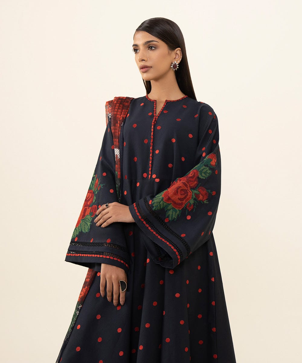 _WINTER'S COLLECTION_  DHANAK 3PC EMBROIDERED*